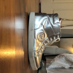 Sliver Micheal Kors high tops
